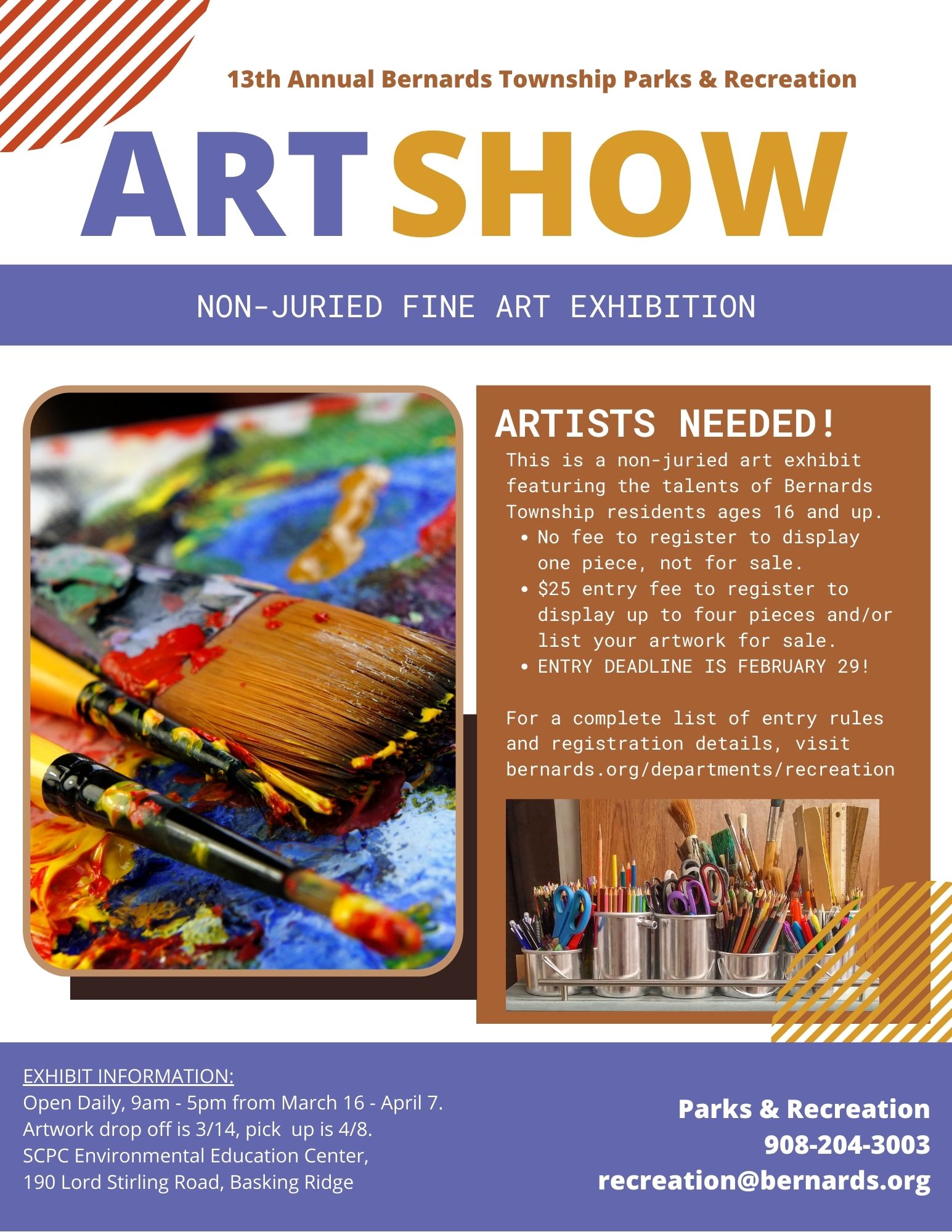 Bernards Township: Artists Needed For Community Art Show | Basking ...