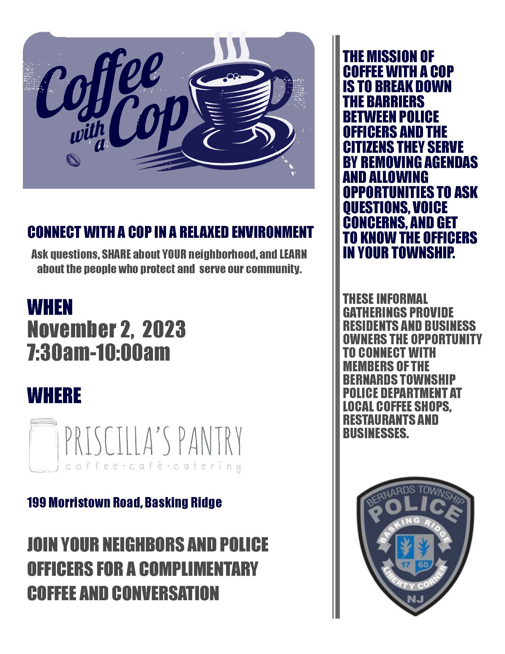 Coffee with a Cop November 2023