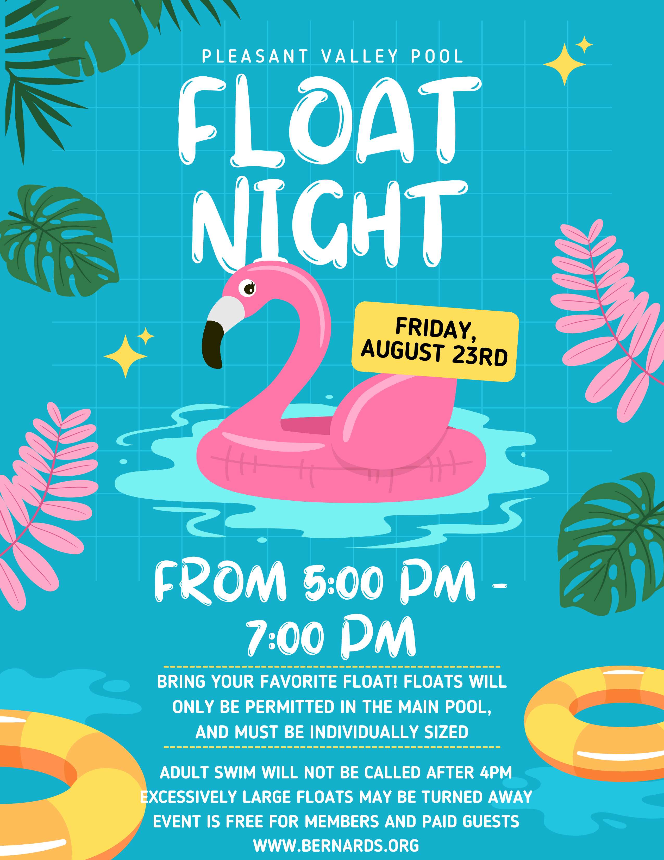 Float Night 2 Flyer New Date